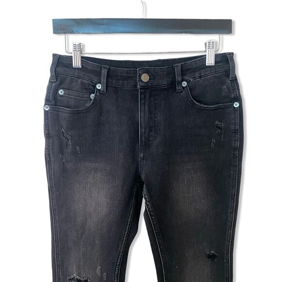 NWT SER.O.YA Demi flare jeans mid rise denim black some stretch Sz 26 - Picture 7 of 14